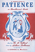 PATIENCE VOCAL SCORE cover